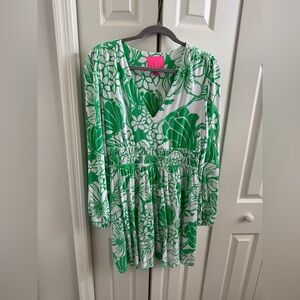 Lilly Pulitzer Long Sleeve Dress Size L